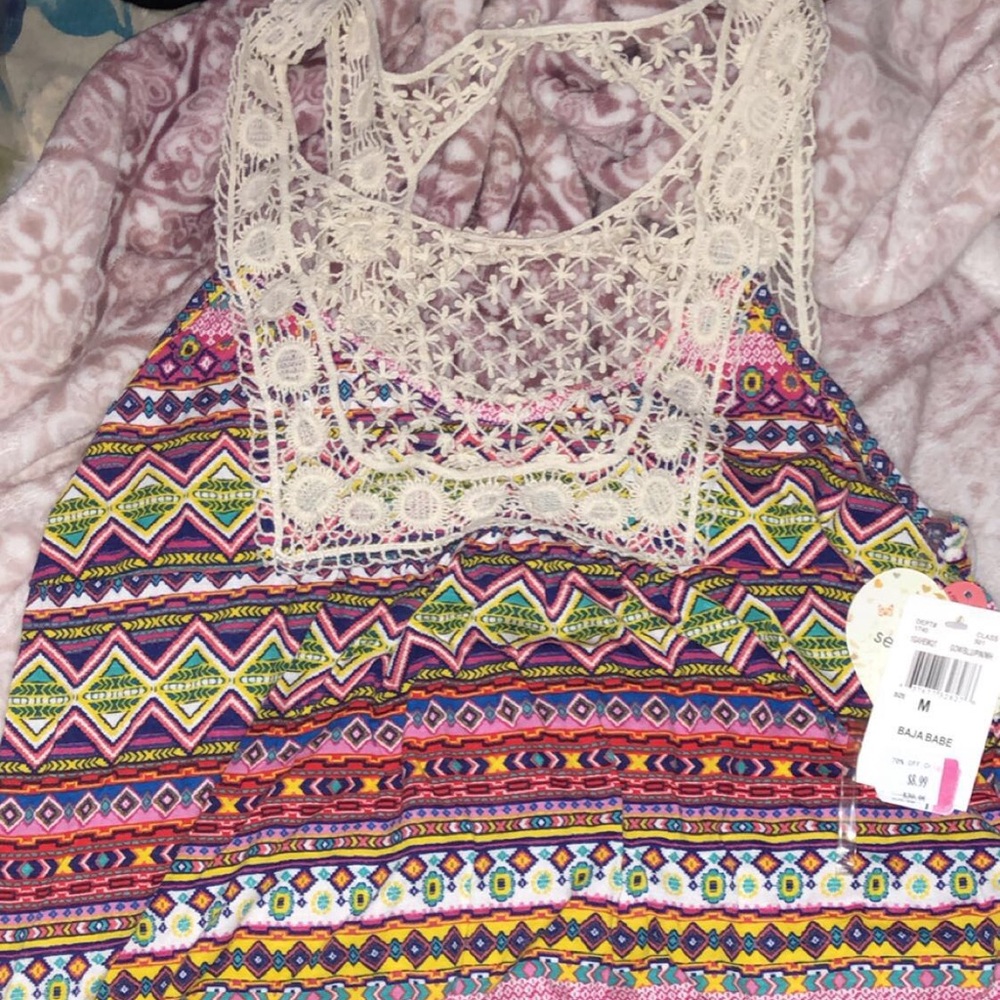 A multi design Self Esteem tank top